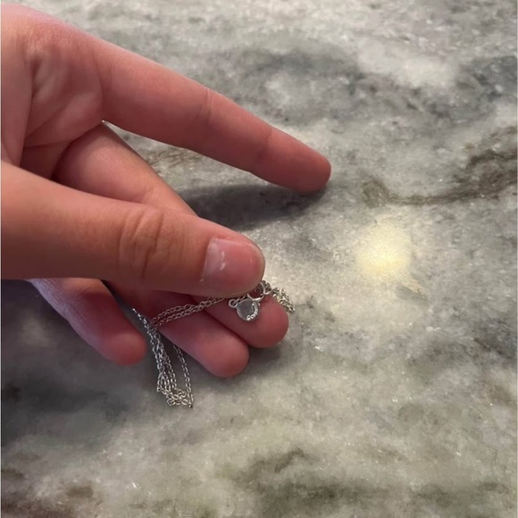 GORJANA marlow silver tone necklace. Double chain. Unique. Simple. - Picture 5 of 5